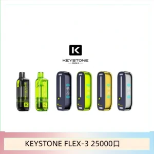 鑰石KEYSTONE FLEX-3 25000口煙彈彈主機|可注油電子煙