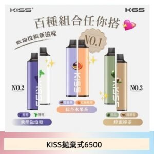 凱斯KISS 6500口一次性/拋棄式電子煙彈磁吸式混搭口味充電款